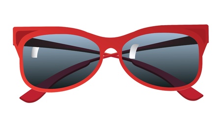 Fashionable women's sunglasses in a modern style.のイラスト素材