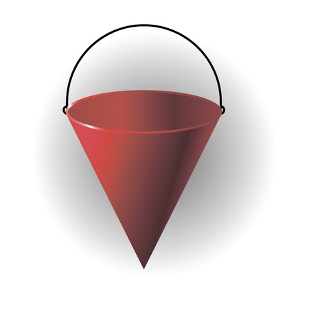 Image of red buckets for fire safety のイラスト素材