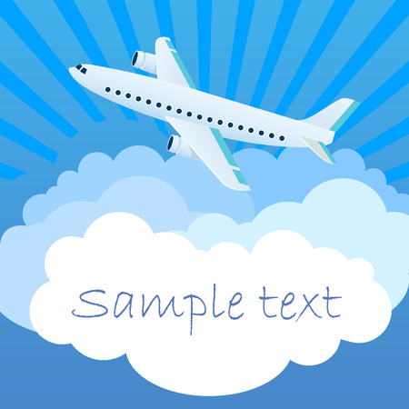 Picture of airplane  Vectorのイラスト素材