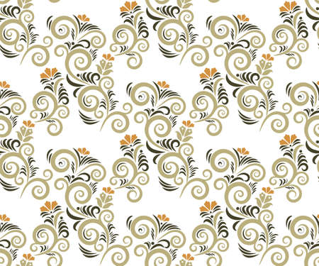 Vector ornamental hand drawing decorative background. Ethnic seamless pattern ornament. Vector pattern.のイラスト素材