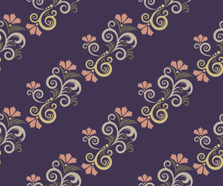 Vector ornamental hand drawing decorative background. Ethnic seamless pattern ornament. Vector pattern.のイラスト素材