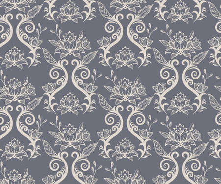 Vector ornamental decorative background. Ethnic seamless pattern ornament. Vector pattern.  のイラスト素材
