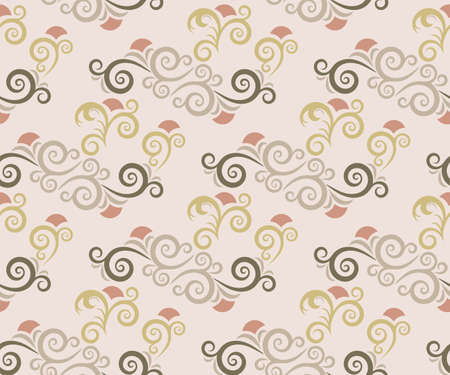 Vector ornamental hand drawing decorative background. Ethnic seamless pattern ornament. Vector pattern.のイラスト素材