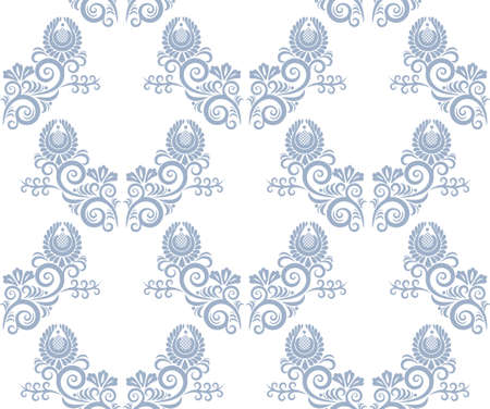 Vector ornamental hand drawing decorative background. Ethnic seamless pattern ornament. Vector pattern.のイラスト素材