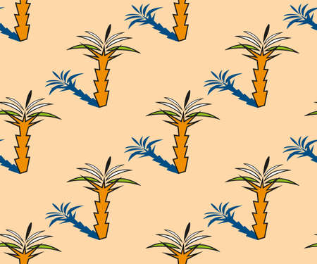 Seamless summer beach pattern. Hello Summer, holiday concept. Pop art. Summer holiday. Vector...