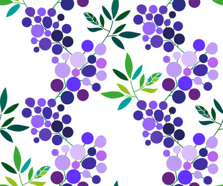 Vector round bouquet seamless pattern. Floral stock vector illustrationのイラスト素材