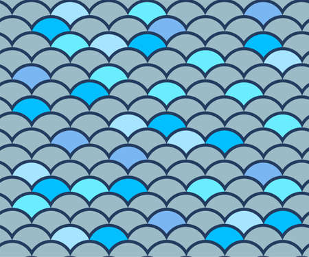 Abstract seamless pattern. Creative background with geometric figures. Funny wallpaper for textile and fabric. Fashion style. Colorful brightのイラスト素材