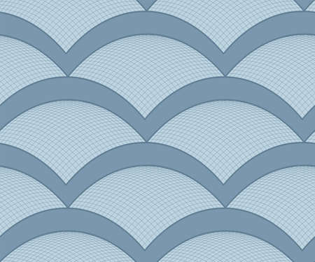 Abstract guilloche seamless pattern. Creative background with geometric figures. Funny wallpaper for textile and fabric. Fashion style.のイラスト素材