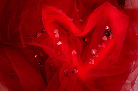 red heart confetti background wedding romance