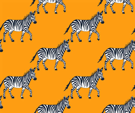 Vector background hand drawn exotic wild animals. Hand drawn ink illustration. Modern ornamental decorative background. Vector pattern. Print for textile, cloth, wallpaper, scrapbookingのイラスト素材