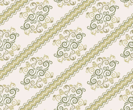 Vector ornamental hand drawing decorative background. Ethnic seamless pattern ornament. Vector pattern. Print for textile, cloth, wallpaper, scrapbookingのイラスト素材