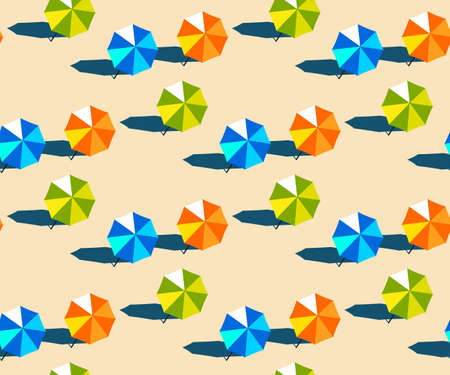 Seamless summer beach pattern. Hello Summer, holiday concept. Pop art. Summer holiday. Vector...