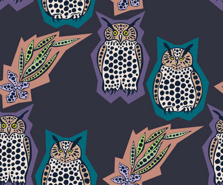 Seamless pattern with Hand drawn wild vine grapes ornamental decorative background. Vector pattern. Print for textile, cloth, wallpaper, scrapbookingのイラスト素材