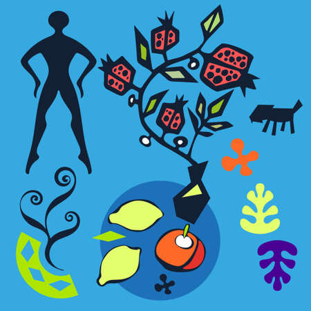 Vector background abstract ballet artwork. Hand drawn ink illustration. Modern ornamental decorative background.のイラスト素材
