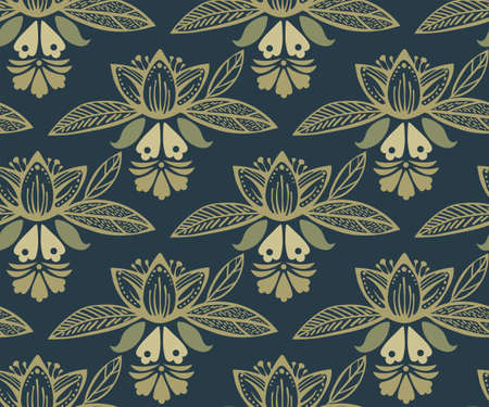 ornamental hand drawing decorative background. Ethnic seamless pattern ornament.