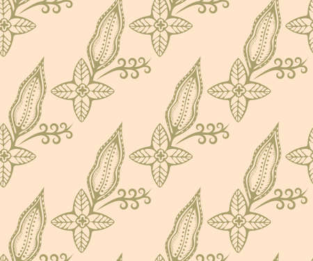 ornamental hand drawing decorative background. Ethnic seamless pattern ornament.のイラスト素材
