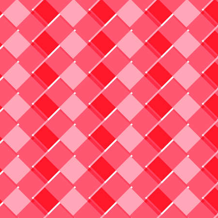 Red and ponk tone abstract geomatric background texture. Textured red and white plaid vector...