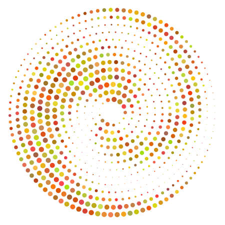 Colorful abstract dotted vector background. Halftone effect. Logo design element. Vector illustrationのイラスト素材