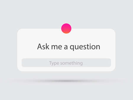 ask me a question User interface design vector illustrationのイラスト素材