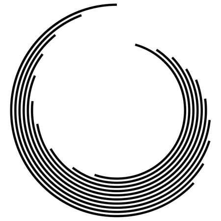 Technology Geometric Circle . Lines in Circle Form. Vector illustrationのイラスト素材
