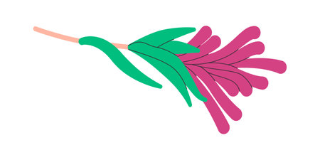 purple color flower beautiful nature plant soft texture blossom spring season beauty fresh floralのイラスト素材