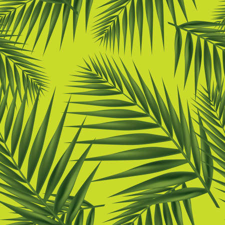 Palm leaf seamless. Illustration.のイラスト素材