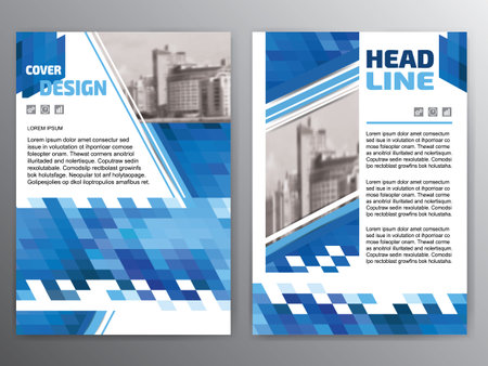 Brochure design. Corporate business template for catalog, magazine, booklet, leaflet, flyer concept. Vector illustration.のイラスト素材