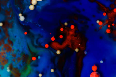 Abstract texture paint background. Abstract blue. Colorful gradient colors. Paint bubbles abstract.の写真素材