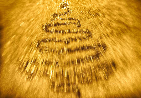 Yellow and Golden glitter background. Golden glitter texture christmas abstract background Photo taken with Lensbaby for special.の写真素材