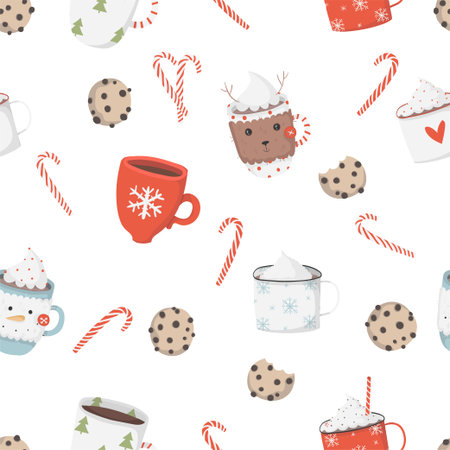 Christmas elements pattern.
