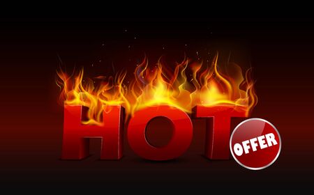 Concept of hot deal designの写真素材