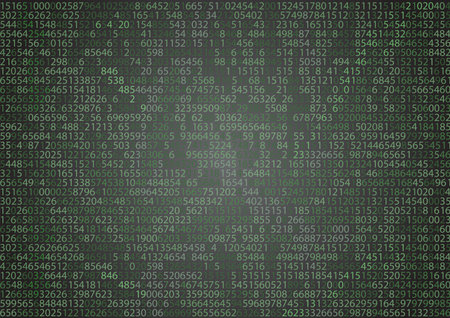Technology binary background. Binary on green background