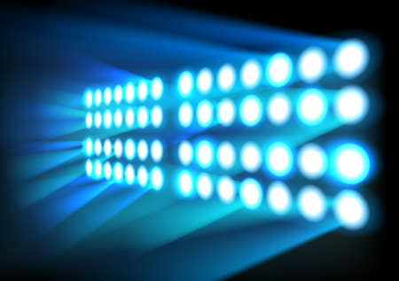 Spotlights shining backgroundの写真素材