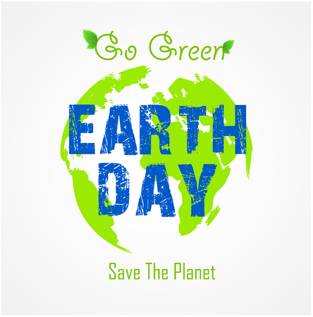 Go green concept. Save the planetのイラスト素材