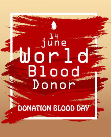Vector illustration of World Blood Donor Day bannerのイラスト素材