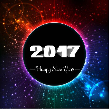 Vector illustration of Happy New Year 2017 Backgroundのイラスト素材