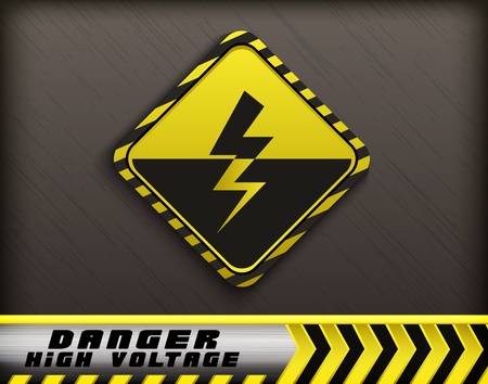 Vector illustration of High voltage danger signのイラスト素材
