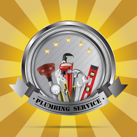 Vector illustration of Plumbing Serviceのイラスト素材