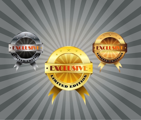 Vector illustration of Limited edition labelのイラスト素材