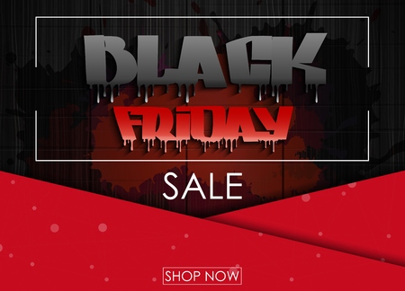 Black friday sale banner.のイラスト素材