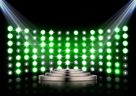 Vector illustration of Led projection screenのイラスト素材