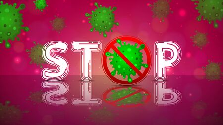 Vector illustration of Illustrations concept coronavirus disease COVID-19のイラスト素材