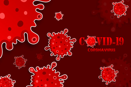 Vector illustration of Illustrations concept coronavirus disease COVID-19のイラスト素材