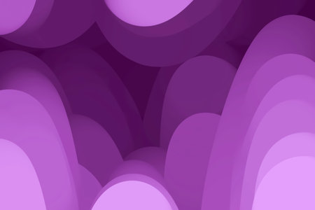 Abstract purple background with waves, geometric shapes, digital drawing.の写真素材