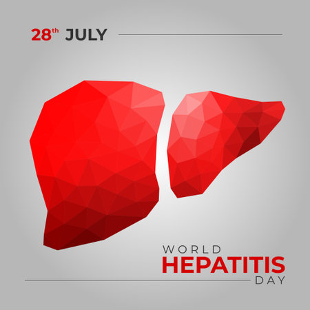 World Liver Day Polygon Vectorのイラスト素材