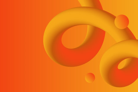 Abstract orange background with circles. Vector illustration for your graphic design.のイラスト素材