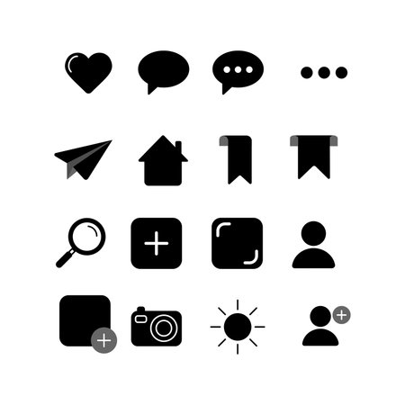 social media icon set, social media icons set, social media icons setのイラスト素材