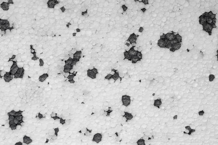 Foamed polystyrene panel board with black graphite dots (with improved performance) for thermal...