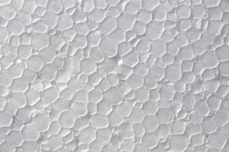 Full Frame of foam Polystyrene Texture Background Close Up