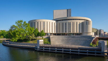 Bydgoszcz, Kujawy-Pomerania Province, Poland - May 15, 2022: Opera Nova building situated on the...